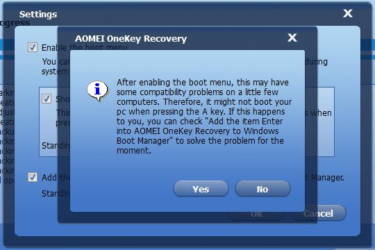 AOMEI OneKey Recovery: инструмент, который поможет вам создать раздел восстановления Windows