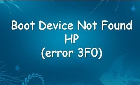 Boot Device Not Found на HP что делать
