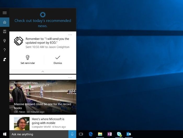 Cortana для Windows 10 получает новые возможности