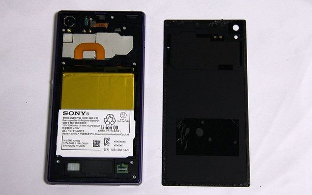 Фото разборки Sony Xperia Z1