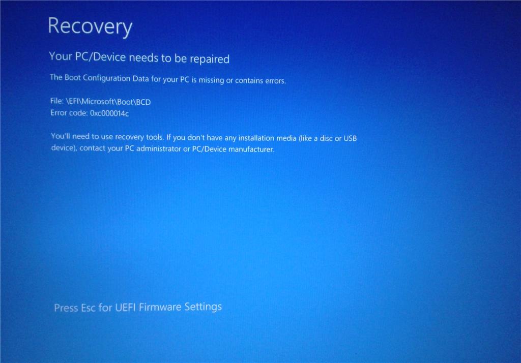 Как исправить 0xc000014c ошибку Windows 7 и 10