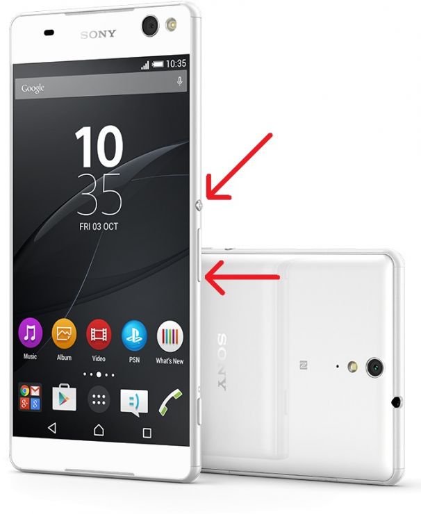 Как сделать скриншот экрана на Sony Xperia XA, Z1, Z3 compact на андроиде