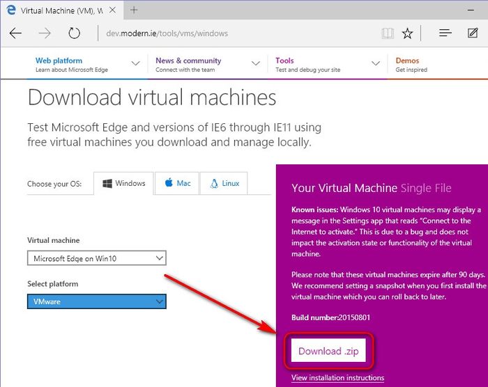 Как скачать готовую виртуальную машину с Windows и открыть ее в VirtualBox и VMware Workstation