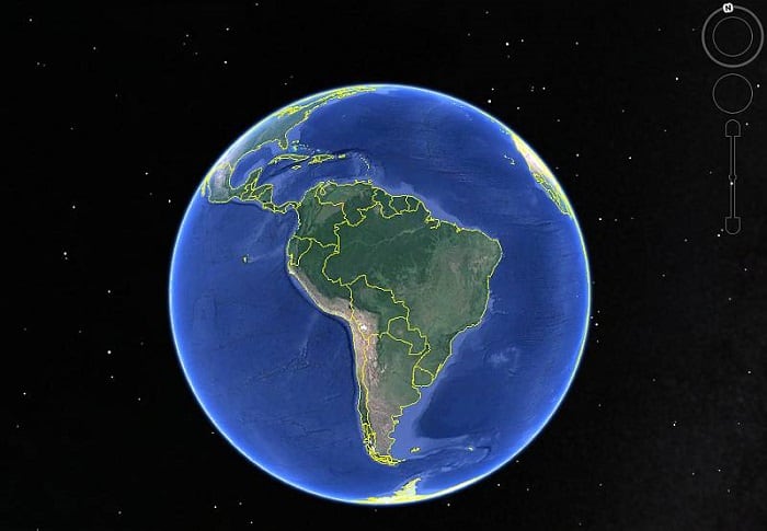 Карта глобус Земли 3D онлайн
