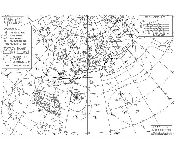 Карта погоды от японского метеорологического агентства JMA и их читать