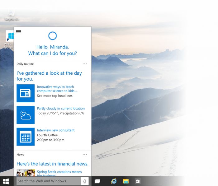 Microsoft выпустила новую сборку 9926 Windows 10 Technical Preview