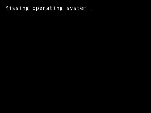 Missing operating system при загрузке компьютера