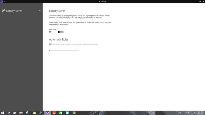 Некоторые дополнительные особенности Windows 10 TP build 9860
