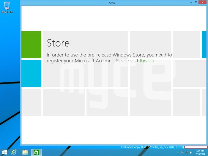 Новые скриншоты Windows Threshold: меню «Пуск» + Metro-приложение в оконном режиме