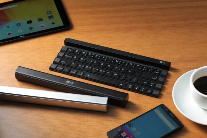 Обновлённая версия складывающейся клавиатуры Rolly Keyboard от LG