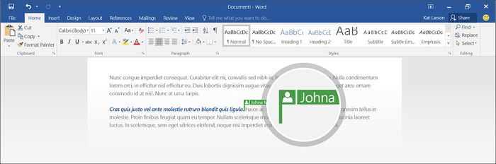 Office 2016 Preview: функция соавторства теперь поддерживает файлы Word, хранящиеся в OneDrive