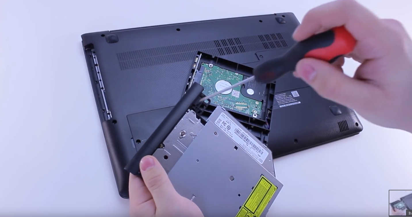 Описание ремонта привода DVD-дисковода на ноутбуке