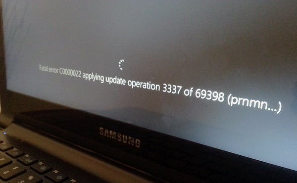 Ошибки c0000022, c0000034 при операции обновления Windows