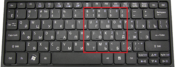 Почему клавиатура печатает цифрами - п1чему к2авиатура
