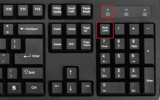 Почему на клавиатуре не работают цифры справа