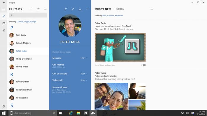 Skype: глубокая интеграция в ПК, планшеты и смартфоны с Windows 10