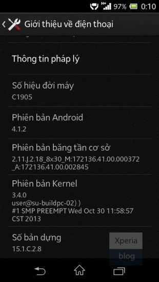 Sony Xperia M получил прошивку 15.1.C.2.8 все еще на Android 4.1.2