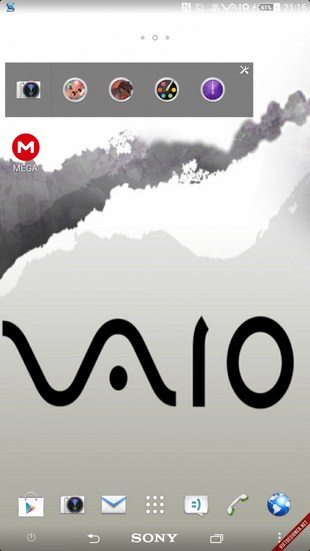 Тема в стиле Sony Vaio для Sony Xperia
