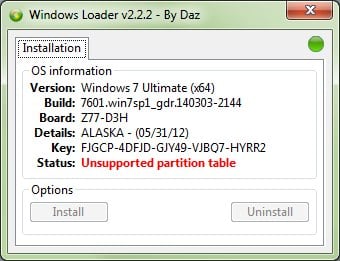 Unsupported partition table в Windows Loader — что делать?