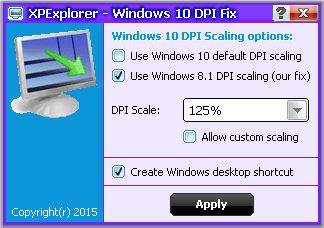 Устраняем проблему размытых шрифтов при масштабировании DPI в Windows 10