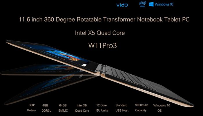 W11pro3 – Lenovo Yoga в исполнении компании Vido