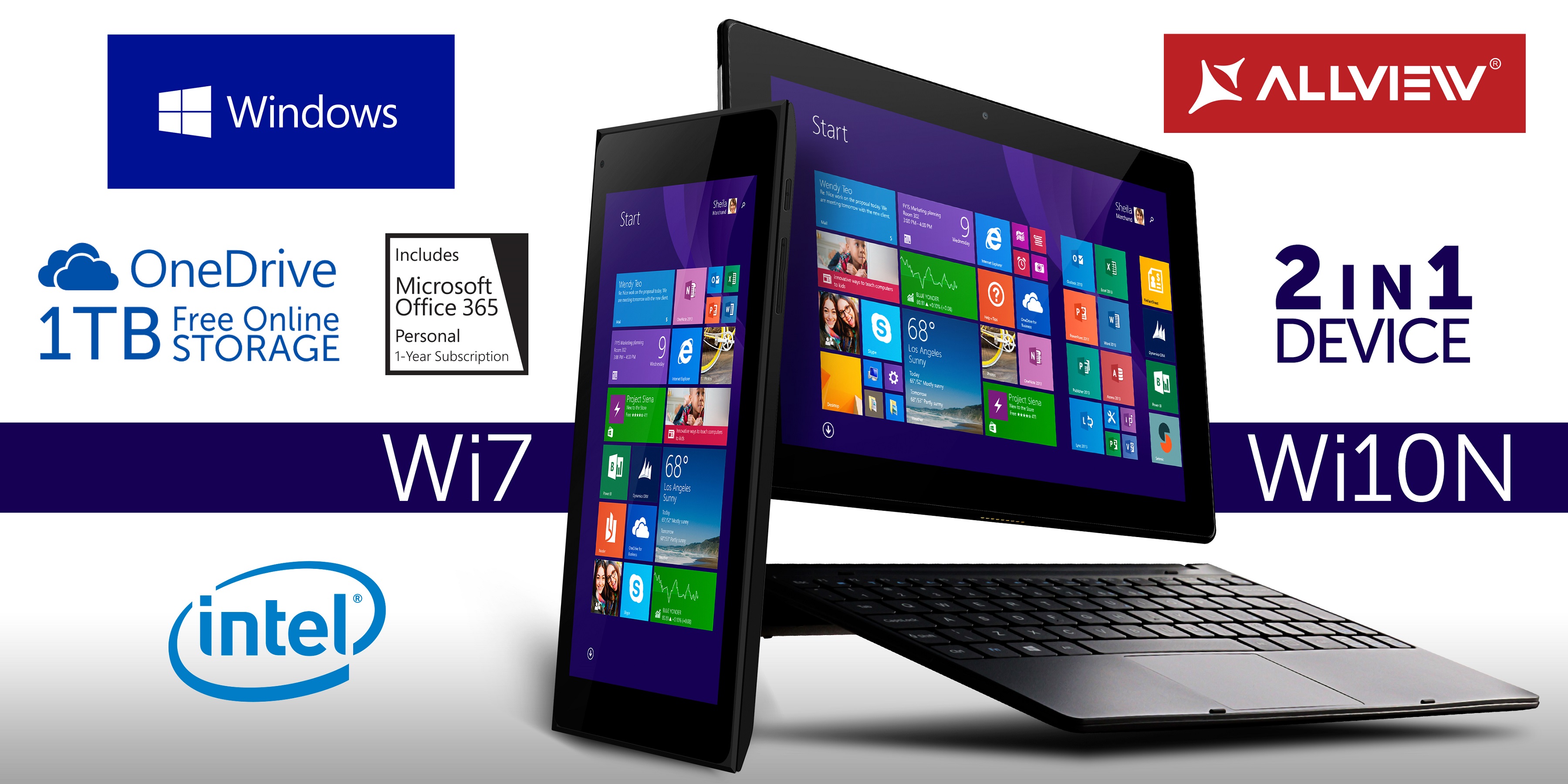 WI7 и WI10N – устройства с Windows 8.1 от Allview